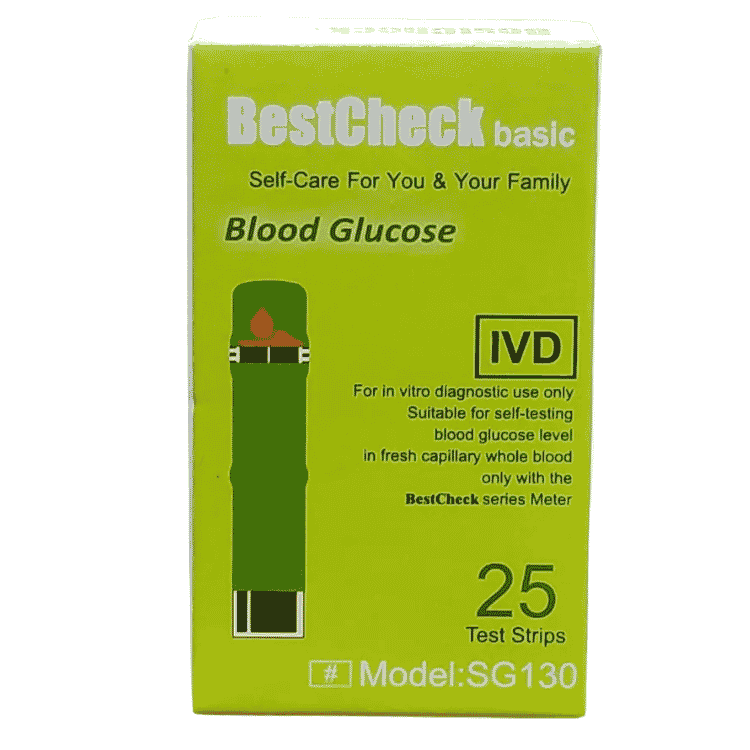 BestCheck Basic Blood Glucose Strip 25's Pack